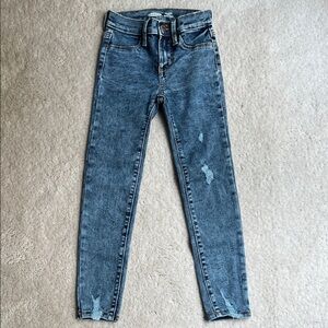Old Navy Girl’s Distressed Blue Ballerina Stretch Skinny Jeans